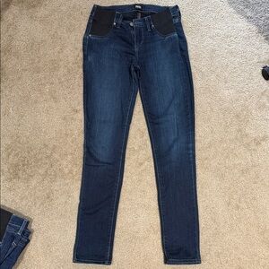 PAIGE Dark Indigo Maternity Skyline Skinny